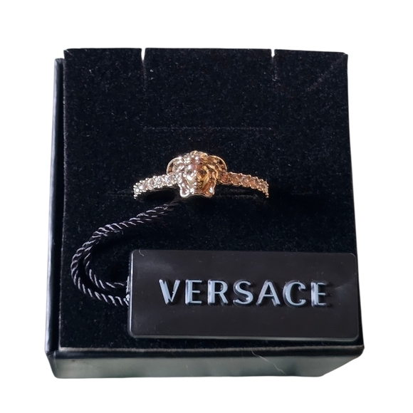Versace Other - New La Medusa Crystal Ring Sz 25 (Us 11) Retails $295 Currently